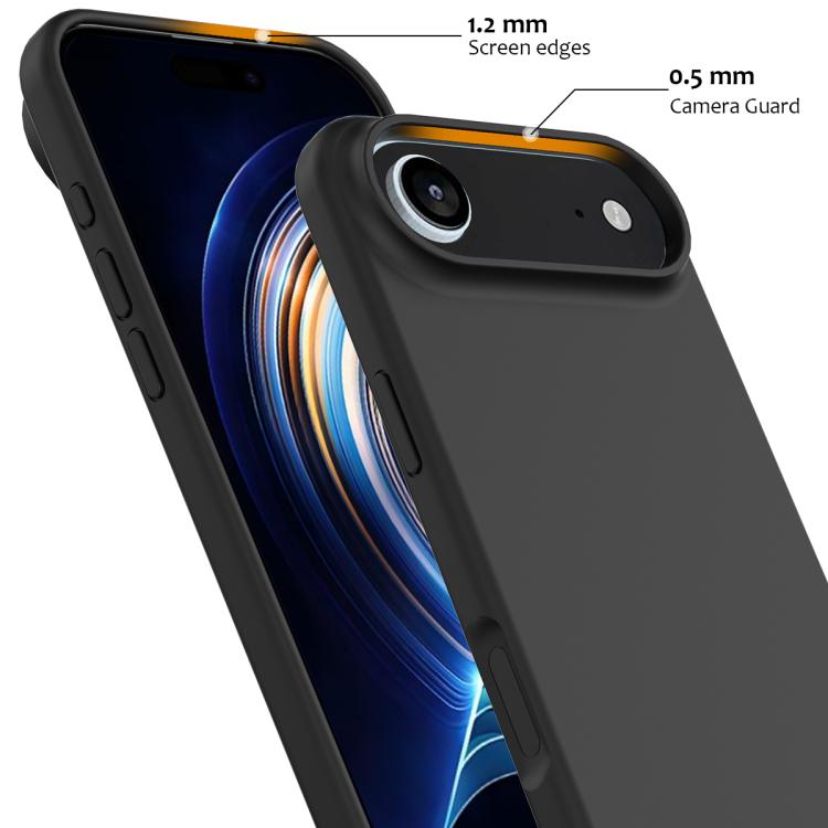 For iPhone Air Shockproof Silicone Magsafe Phone Case(Black) - iPhone Air Cases by buy2fix | Online Shopping UK | buy2fix