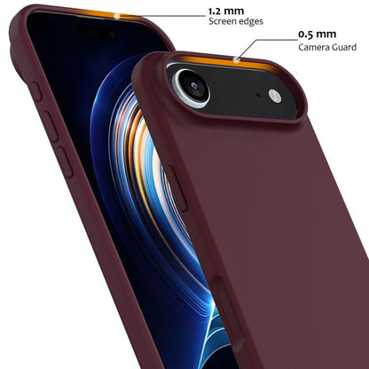 For iPhone Air Shockproof Silicone Magsafe Phone Case(Plum Color) - iPhone Air Cases by buy2fix | Online Shopping UK | buy2fix