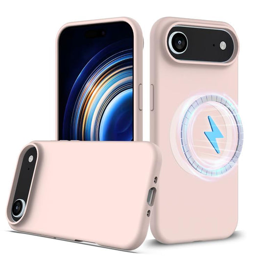 For iPhone Air Shockproof Silicone Magsafe Phone Case(Sand Pink) - iPhone Air Cases by buy2fix | Online Shopping UK | buy2fix