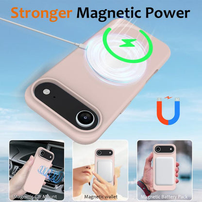 For iPhone Air Shockproof Silicone Magsafe Phone Case(Sand Pink) - iPhone Air Cases by buy2fix | Online Shopping UK | buy2fix