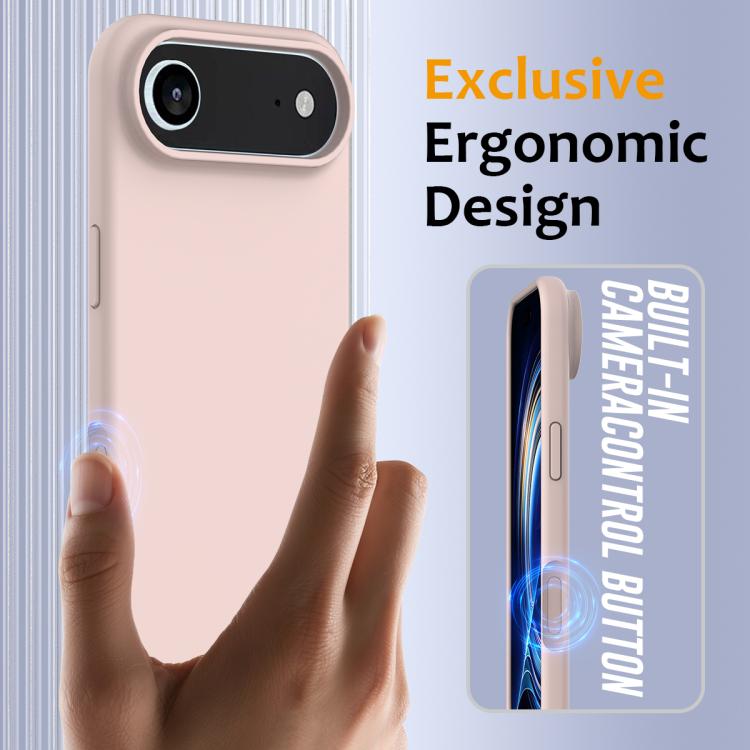 For iPhone Air Shockproof Silicone Magsafe Phone Case(Sand Pink) - iPhone Air Cases by buy2fix | Online Shopping UK | buy2fix