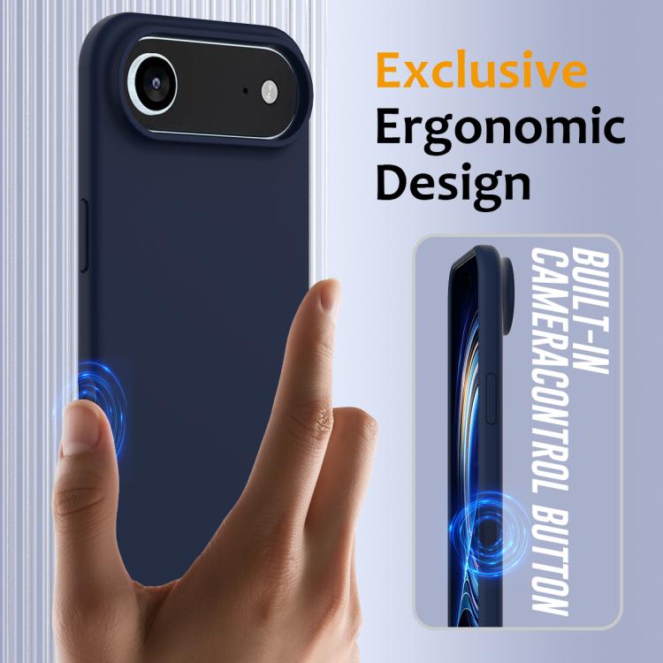 For iPhone Air Shockproof Silicone Magsafe Phone Case(Navy Blue) - iPhone Air Cases by buy2fix | Online Shopping UK | buy2fix