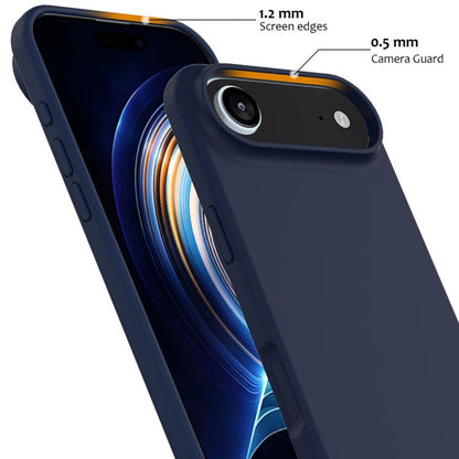 For iPhone Air Shockproof Silicone Magsafe Phone Case(Navy Blue) - iPhone Air Cases by buy2fix | Online Shopping UK | buy2fix