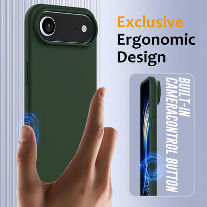 For iPhone Air Shockproof Silicone Magsafe Phone Case(Dark Green) - iPhone Air Cases by buy2fix | Online Shopping UK | buy2fix