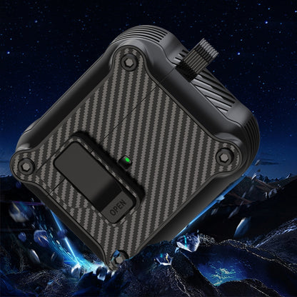 For AirPods 3 Carbon Fiber Magnetic Automatic Switch Earphone Protective Case(Green) - For AirPods 3 by buy2fix | Online Shopping UK | buy2fix