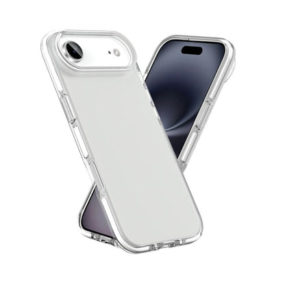 For iPhone Air Two-color Shockproof High Transparency TPU Phone Case(White) - iPhone Air Cases by buy2fix | Online Shopping UK | buy2fix