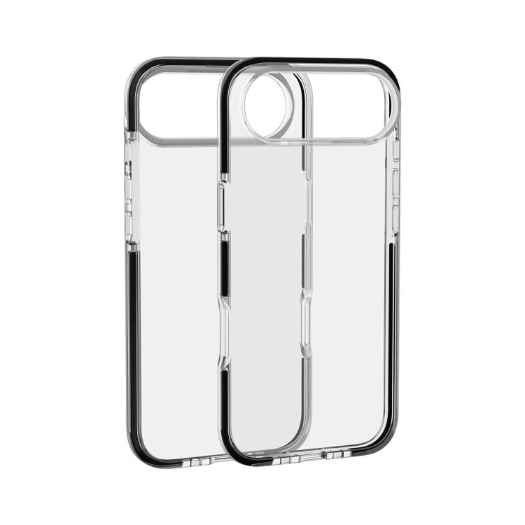 For iPhone Air Two-color Shockproof High Transparency TPU Phone Case(Black) - iPhone Air Cases by buy2fix | Online Shopping UK | buy2fix