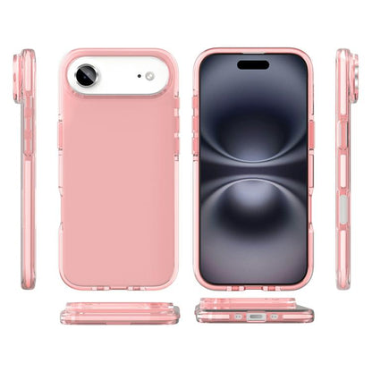 For iPhone Air Two-color Shockproof High Transparency TPU Phone Case(Pink) - iPhone Air Cases by buy2fix | Online Shopping UK | buy2fix