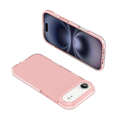 For iPhone Air Two-color Shockproof High Transparency TPU Phone Case(Pink) - iPhone Air Cases by buy2fix | Online Shopping UK | buy2fix