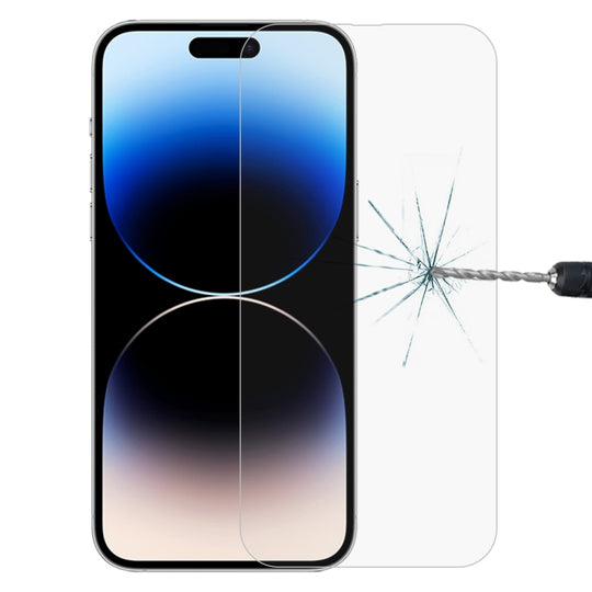 For iPhone 14 Pro Max 0.26mm 9H 2.5D High Aluminum Tempered Glass Film