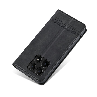 For Xiaomi Redmi K70/K70 Pro AZNS Magnetic Calf Texture Flip Leather Phone Case(Black) - Xiaomi Cases by AZNS | Online Shopping UK | buy2fix