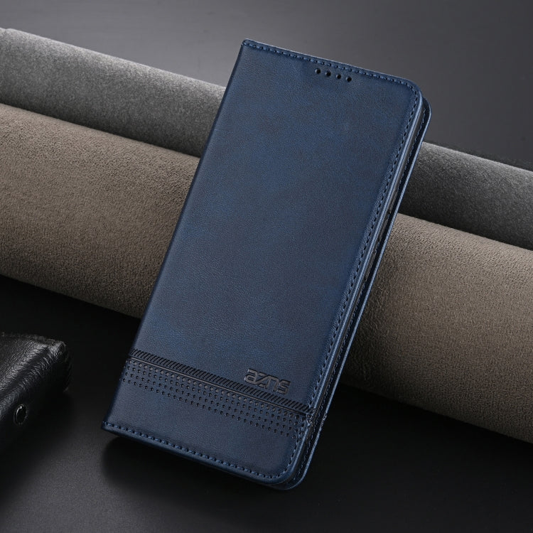 For Xiaomi Redmi K70E AZNS Magnetic Calf Texture Flip Leather Phone Case(Dark Blue) - Xiaomi Cases by AZNS | Online Shopping UK | buy2fix