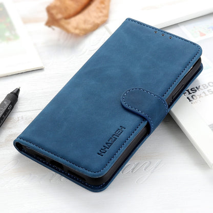 For iPhone 16 Pro KHAZNEH Retro Texture Leather Phone Case(Blue) by buy2fix