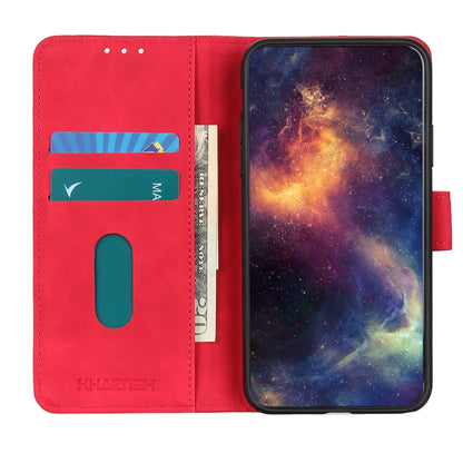 For iPhone 16 Pro KHAZNEH Retro Texture Leather Phone Case(Red) by buy2fix
