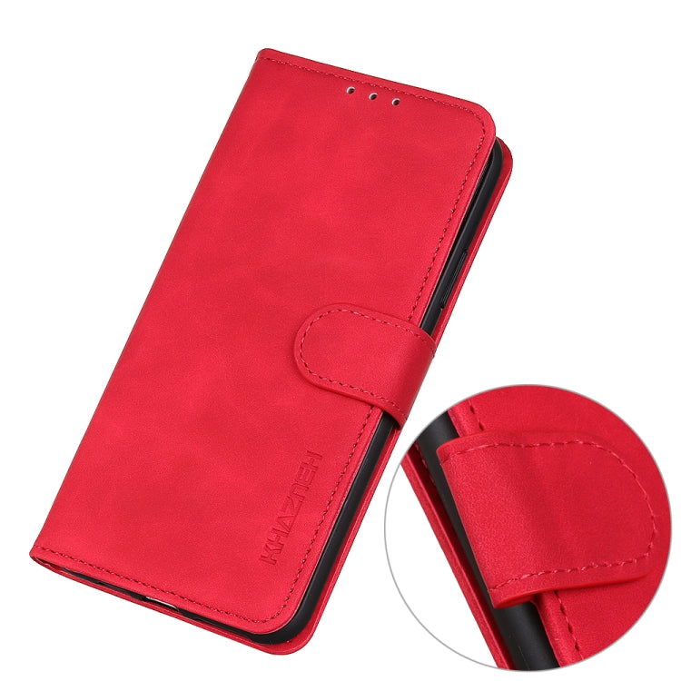 For iPhone 16 Pro KHAZNEH Retro Texture Leather Phone Case(Red) by buy2fix