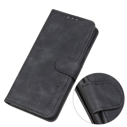 For iPhone 16 Pro Max KHAZNEH Retro Texture Leather Phone Case(Black) by buy2fix