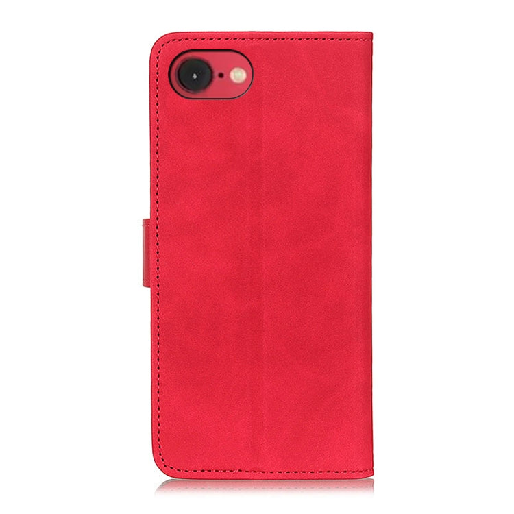 For iPhone 16e KHAZNEH Retro Texture Leather Phone Case(Red) by buy2fix