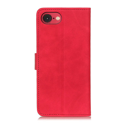 For iPhone 16e KHAZNEH Retro Texture Leather Phone Case(Red) by buy2fix