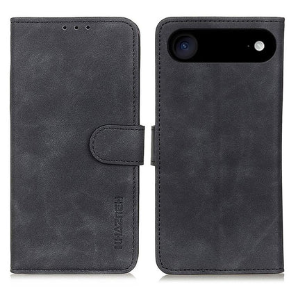 For iPhone Air KHAZNEH Retro Texture Leather Phone Case(Black) - iPhone Air Cases by buy2fix | Online Shopping UK | buy2fix