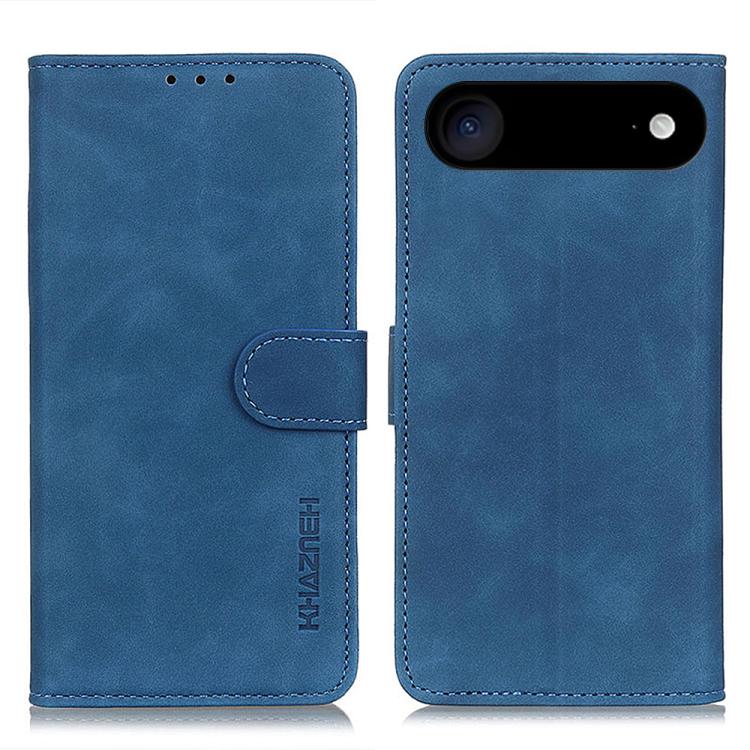 For iPhone Air KHAZNEH Retro Texture Leather Phone Case(Blue) - iPhone Air Cases by buy2fix | Online Shopping UK | buy2fix