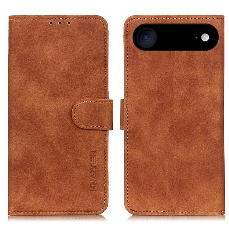 For iPhone Air KHAZNEH Retro Texture Leather Phone Case(Brown) - iPhone Air Cases by buy2fix | Online Shopping UK | buy2fix