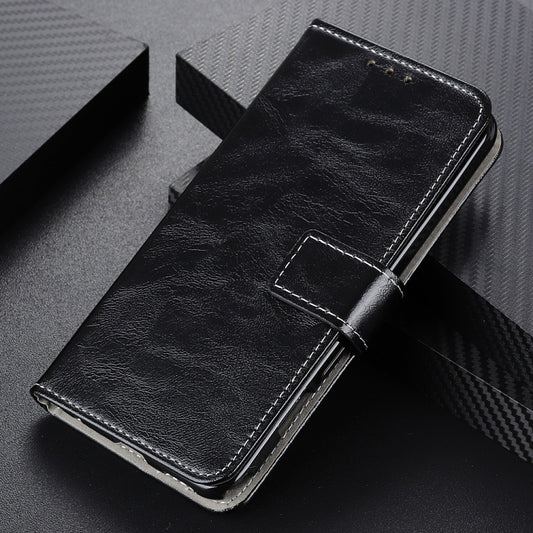 For iPhone 16e Retro Crazy Horse Texture Horizontal Flip Leather Phone Case(Black) by buy2fix