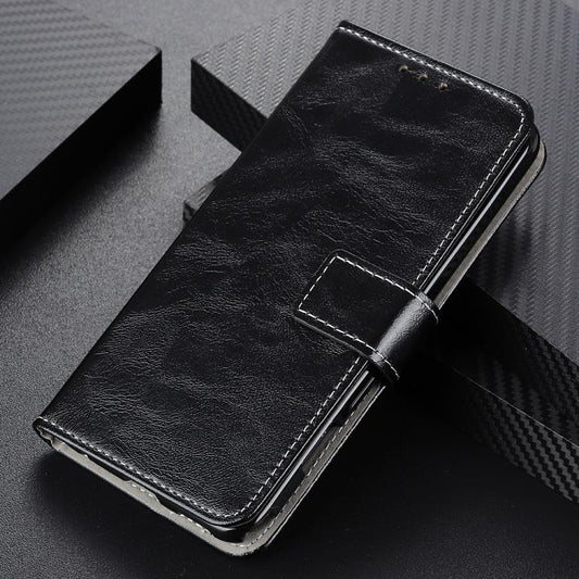 For iPhone Air Retro Crazy Horse Texture Horizontal Flip Leather Phone Case(Black) - iPhone Air Cases by buy2fix | Online Shopping UK | buy2fix