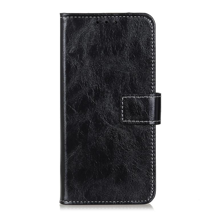 For iPhone Air Retro Crazy Horse Texture Horizontal Flip Leather Phone Case(Black) - iPhone Air Cases by buy2fix | Online Shopping UK | buy2fix