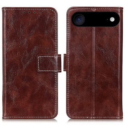 For iPhone Air Retro Crazy Horse Texture Horizontal Flip Leather Phone Case(Brown) - iPhone Air Cases by buy2fix | Online Shopping UK | buy2fix