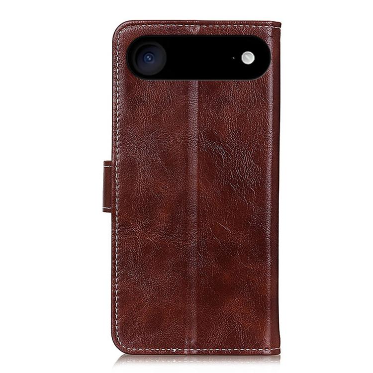 For iPhone Air Retro Crazy Horse Texture Horizontal Flip Leather Phone Case(Brown) - iPhone Air Cases by buy2fix | Online Shopping UK | buy2fix