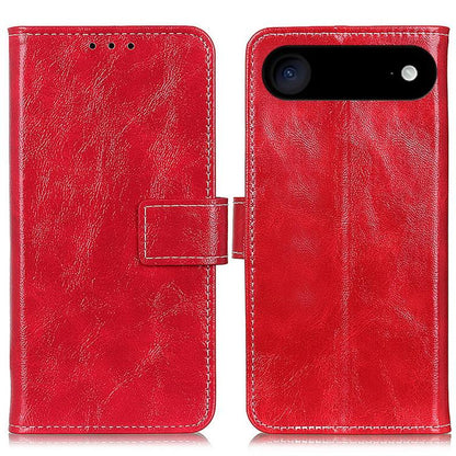 For iPhone Air Retro Crazy Horse Texture Horizontal Flip Leather Phone Case(Red) - iPhone Air Cases by buy2fix | Online Shopping UK | buy2fix
