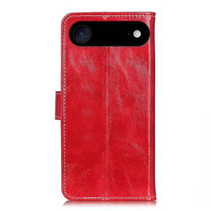 For iPhone Air Retro Crazy Horse Texture Horizontal Flip Leather Phone Case(Red) - iPhone Air Cases by buy2fix | Online Shopping UK | buy2fix