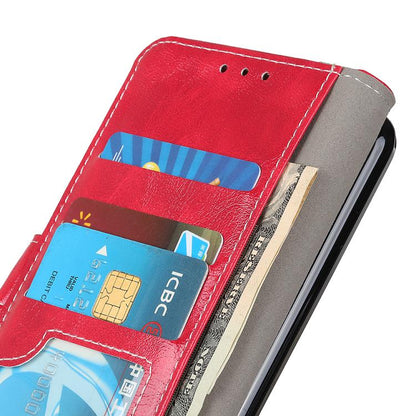 For iPhone Air Retro Crazy Horse Texture Horizontal Flip Leather Phone Case(Red) - iPhone Air Cases by buy2fix | Online Shopping UK | buy2fix