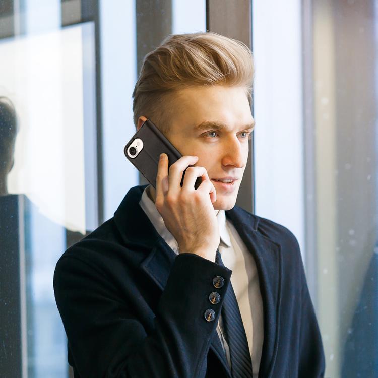 For iPhone 16e DUX DUCIS Hivo Series Cowhide + PU + TPU Flip Phone Case(Black) - iPhone 16e Cases by DUX DUCIS | Online Shopping UK | buy2fix