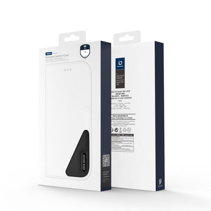 For iPhone 17 Air DUX DUCIS Hivo Series Cowhide + PU + TPU Flip Phone Case(Black) - iPhone 17 Air Cases by DUX DUCIS | Online Shopping UK | buy2fix