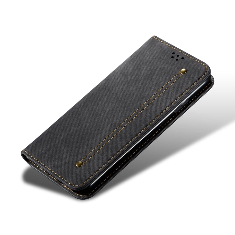 For vivo X100 Denim Texture Flip Leather Phone Case(Black) - vivo Cases by imak | Online Shopping UK | buy2fix