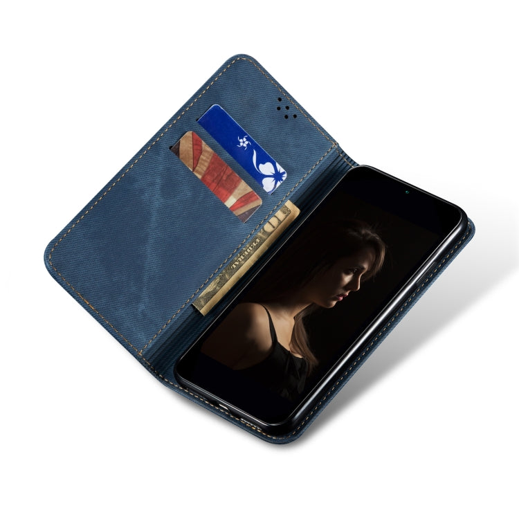 For vivo X100 Denim Texture Flip Leather Phone Case(Blue) - vivo Cases by imak | Online Shopping UK | buy2fix