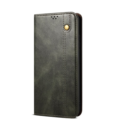 For vivo X100 Oil Wax Crazy Horse Texture Leather Phone Case(Green) - vivo Cases by imak | Online Shopping UK | buy2fix