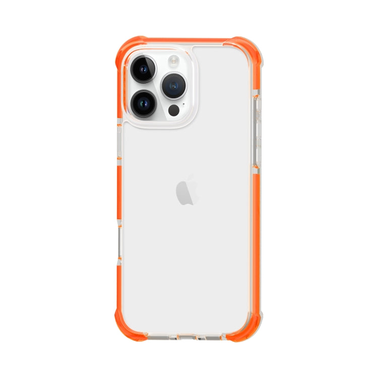 For iPhone 16 Pro Max Four-corner Shockproof TPU Hybrid Acrylic Phone Case(Orange) by buy2fix