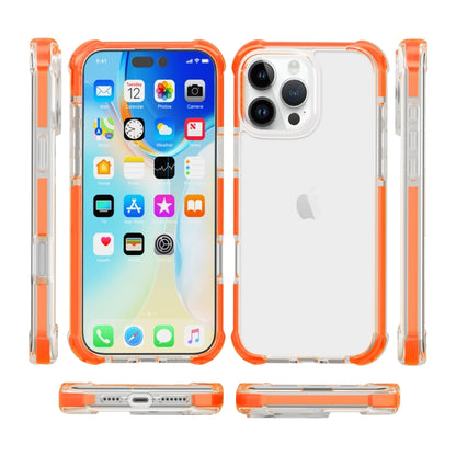 For iPhone 16 Pro Max Four-corner Shockproof TPU Hybrid Acrylic Phone Case(Orange) by buy2fix