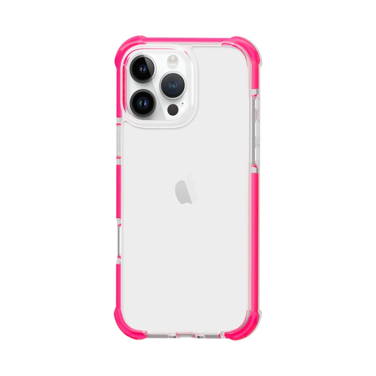 For iPhone 16 Pro Max Four-corner Shockproof TPU Hybrid Acrylic Phone Case(Pink) by buy2fix