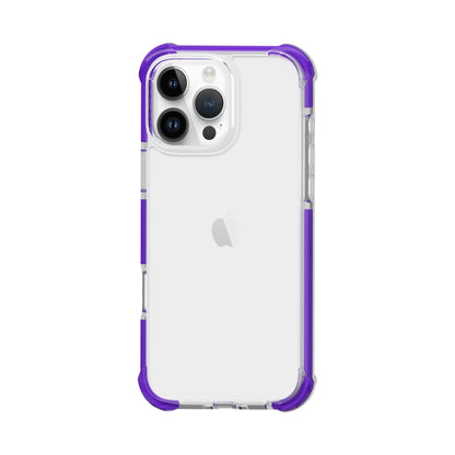 For iPhone 16 Pro Max Four-corner Shockproof TPU Hybrid Acrylic Phone Case(Purple) by buy2fix