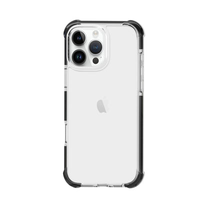 For iPhone 16 Pro Max Four-corner Shockproof TPU Hybrid Acrylic Phone Case(Black + Transparent) by buy2fix