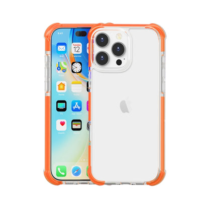 For iPhone 16 Pro Four-corner Shockproof TPU Hybrid Acrylic Phone Case(Orange) by buy2fix