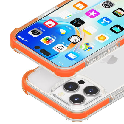 For iPhone 16 Pro Four-corner Shockproof TPU Hybrid Acrylic Phone Case(Orange) by buy2fix