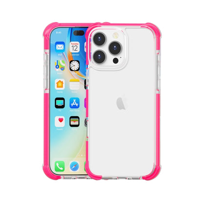 For iPhone 16 Pro Four-corner Shockproof TPU Hybrid Acrylic Phone Case(Pink) by buy2fix