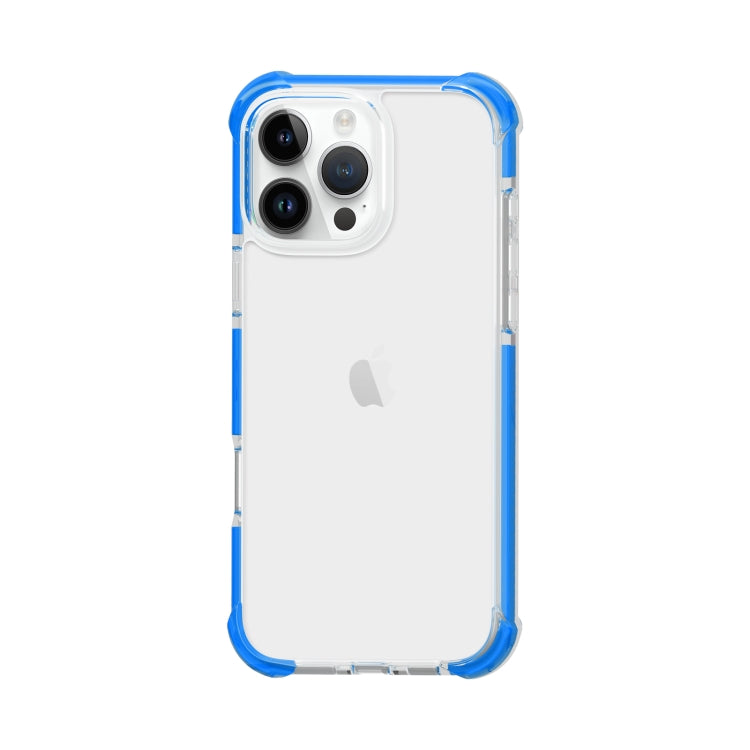 For iPhone 16 Pro Four-corner Shockproof TPU Hybrid Acrylic Phone Case(Blue) by buy2fix