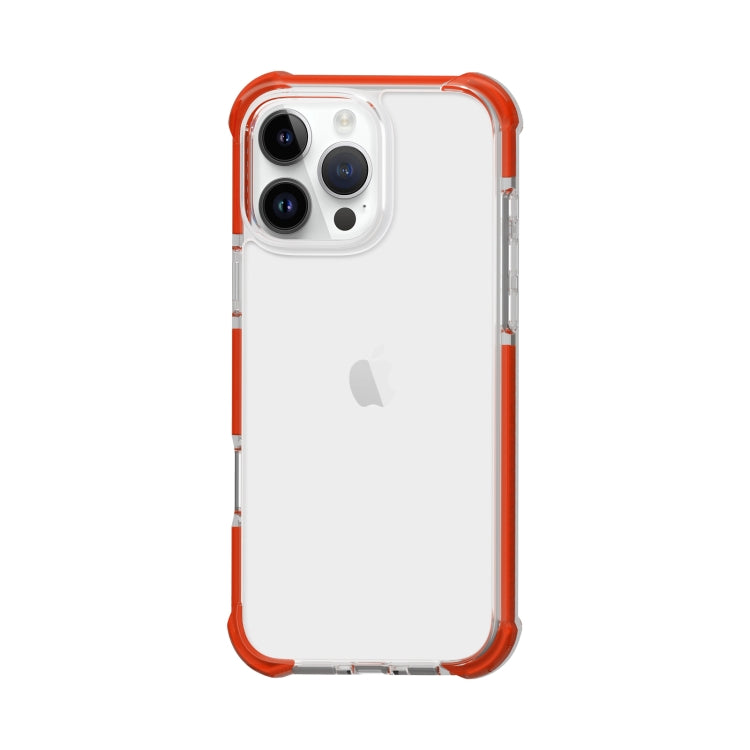 For iPhone 16 Pro Four-corner Shockproof TPU Hybrid Acrylic Phone Case(Red) by buy2fix