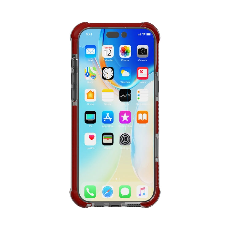 For iPhone 16 Pro Four-corner Shockproof TPU Hybrid Acrylic Phone Case(Brown) by buy2fix