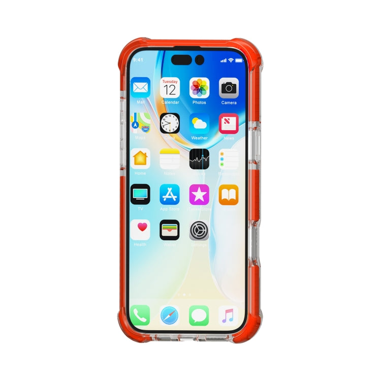 For iPhone 16 Plus Four-corner Shockproof TPU Hybrid Acrylic Phone Case(Red) - iPhone 16 Plus Cases by buy2fix | Online Shopping UK | buy2fix